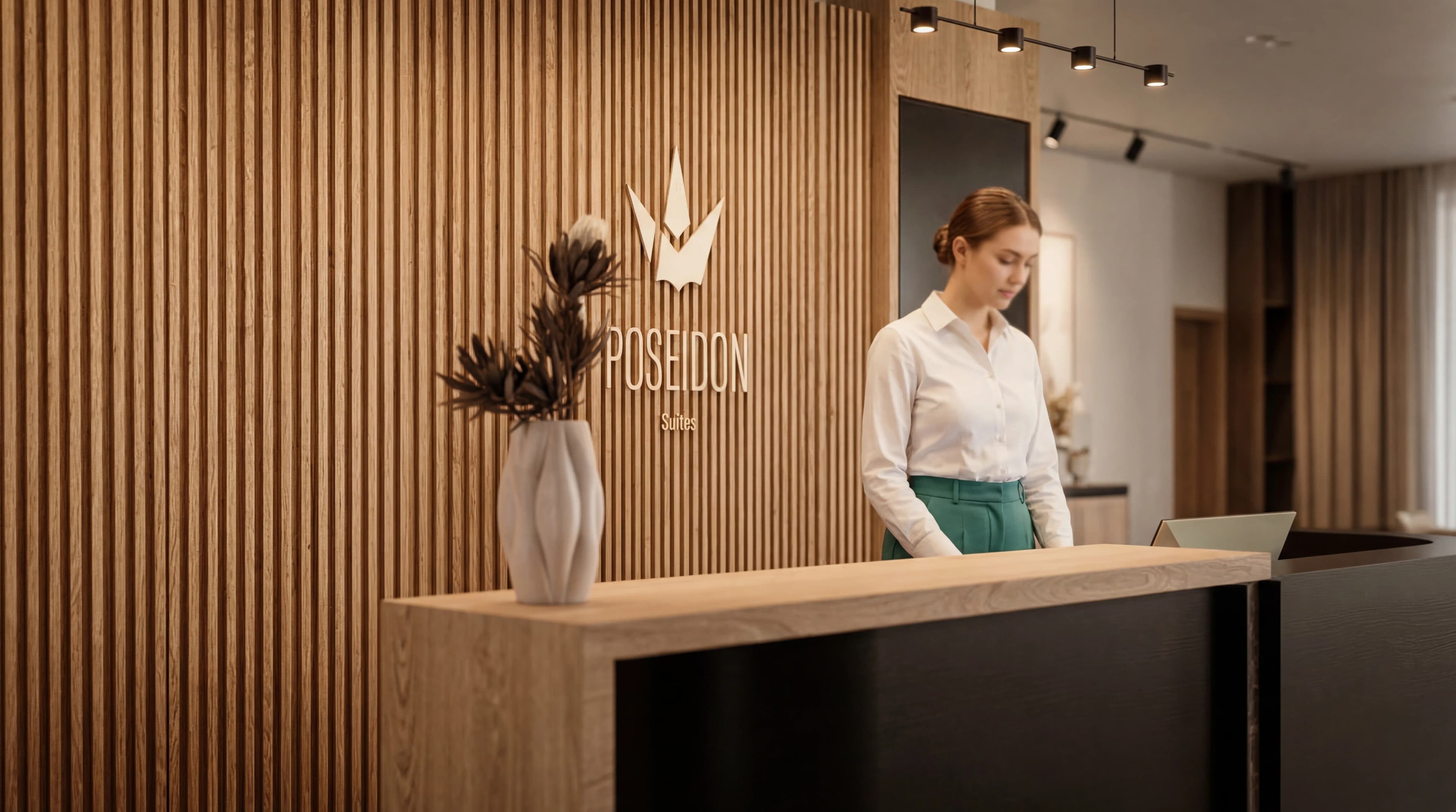 Poseidon Suites reception and concierge